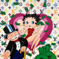 Mr. Monopoly and Betty Boop. 76x102cm