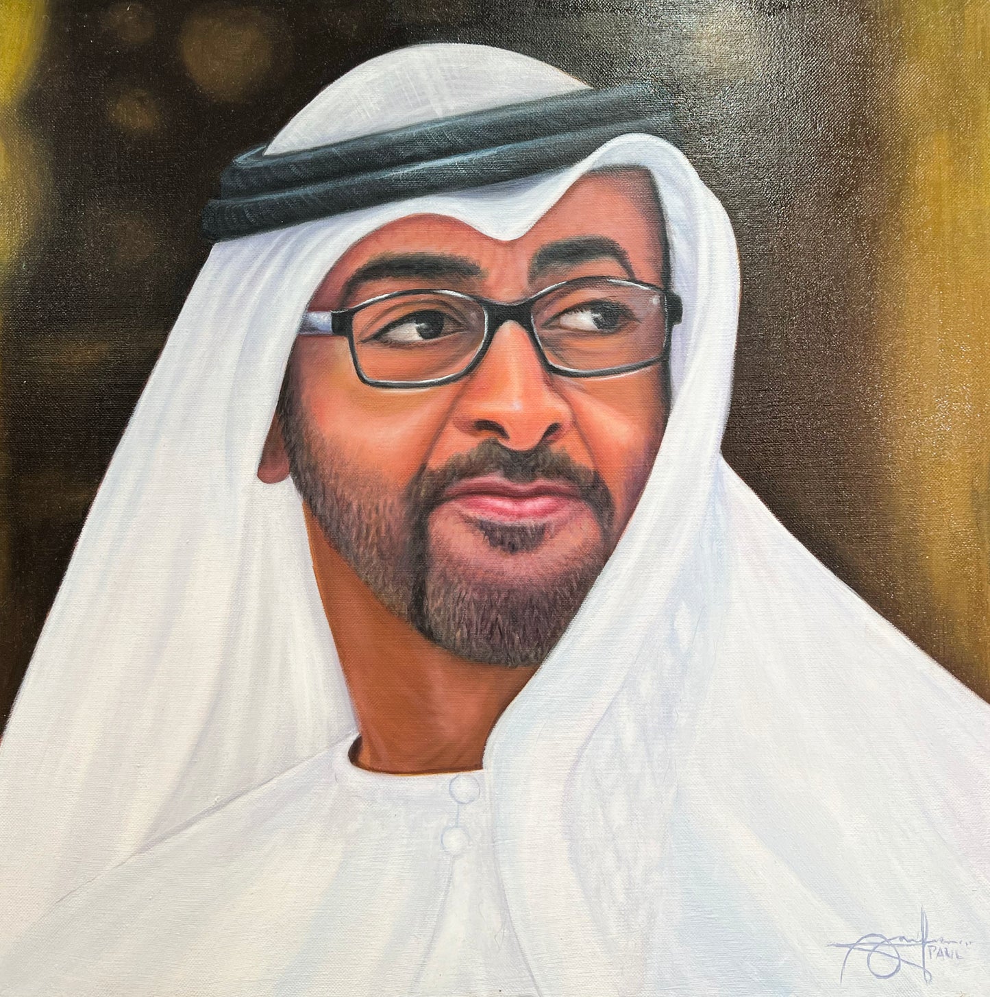 His Highness Sheikh Mohamed bin Zayed 50x50cm
