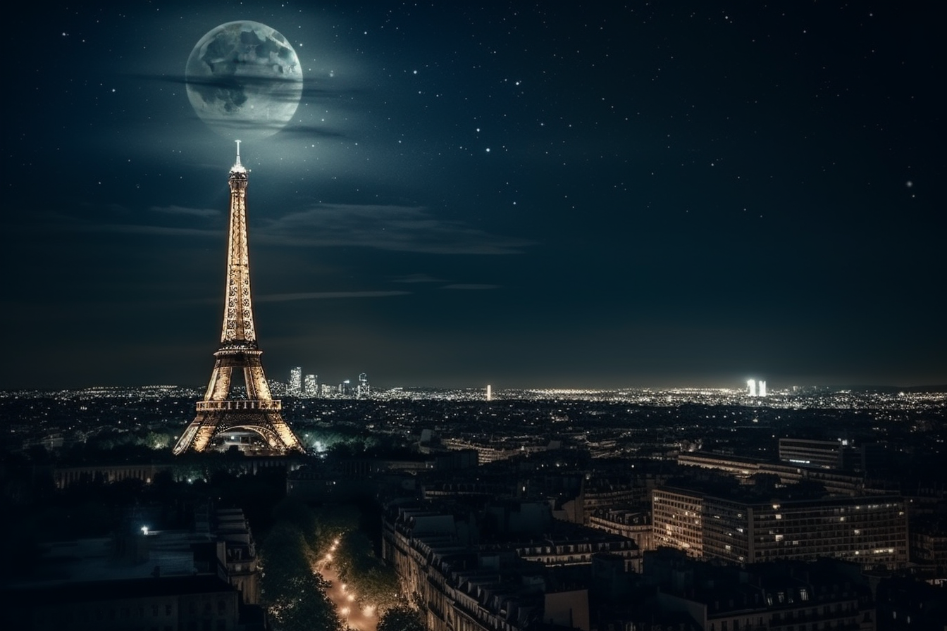 Starry Night at the Eiffel Tower