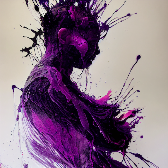 Violet silhouette